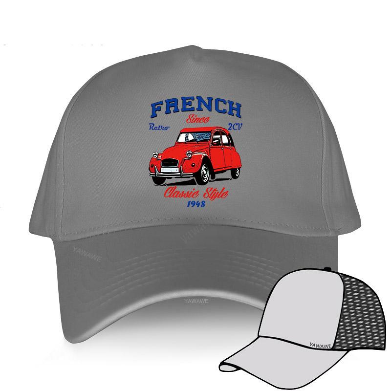 Шляпа для женщин, забавный дизайн, унисекс, крутые бейсболки, винтажные французские автомобильные кепки 2Cv, спортивный капот для подростков, летние классические шляпы с винтажным принтом