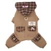 Winter Dog Puffer Vest Waterproof Windproof Pet Coat Short Stocky Bulldogs With Leash Ring
