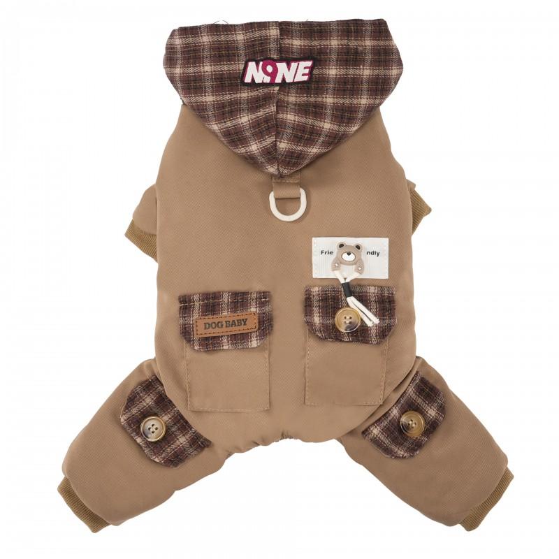 Winter Dog Puffer Vest Waterproof Windproof Pet Coat Short Stocky Bulldogs With Leash Ring