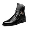 Luxury Men's Chelsea Boots Fashion Pointed Toe Men's Boots High Quality Business Casual Shoes Retro Leather Men Motorcycle Boots