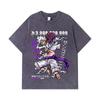 275 GSM Washed T-shirts 100% Cotton One Piece V3 Sun God Nika Print Unisex Heavy Cotton T Shirt