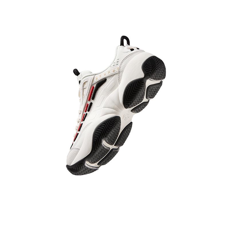 Fila Fusion Обувь с огненным пламенем Модная обертка Низкие ретро-баскетбольные кроссовки Женская кроссовка Белый Черный T12W533203FSA