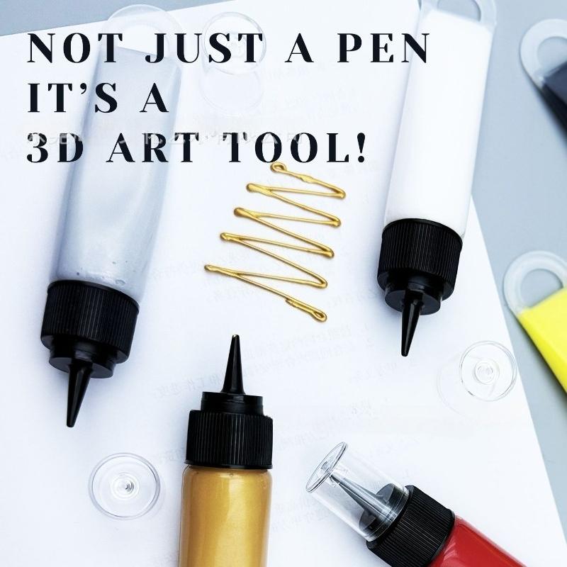 3D текстурный маркер-крючок 30 мл Творческий DIY Ручная роспись Граффити 3D Акриловый маркер