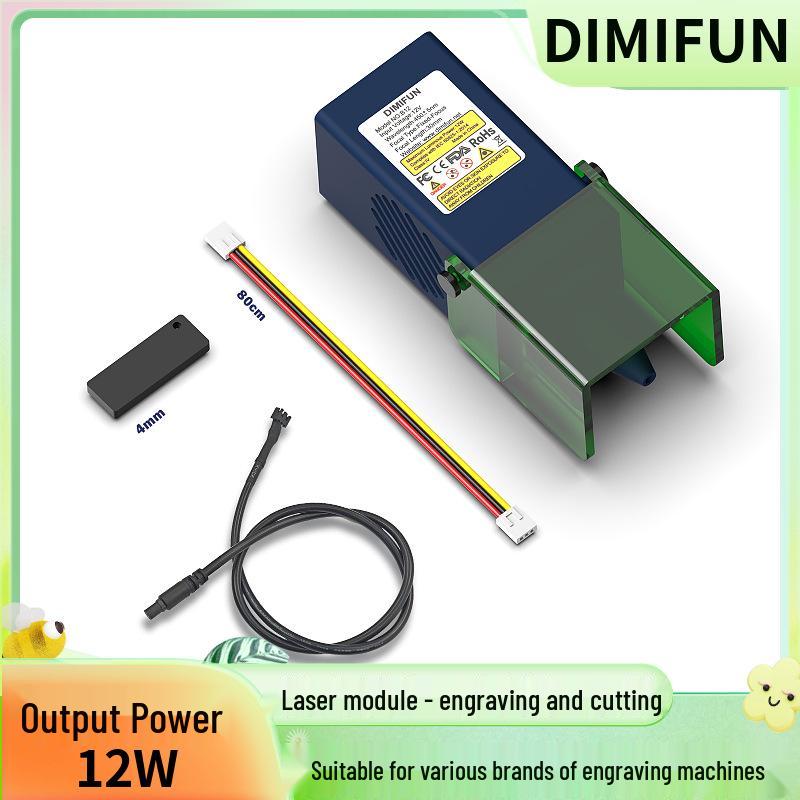 Высокомощный синий лазерный модуль 40 Вт 450 нм для резки и гравировки