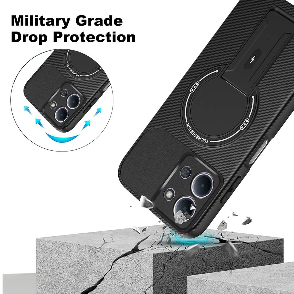 Чехол с текстурой углеродного волокна для Xiaomi 15T Pro 5G Xiaomi15t Mi15t Защитный чехол для Xiaomi 15T Ударопрочный чехол для телефона