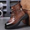 Мужские уличные ботинки в стиле ретро, натуральная кожа, ботильоны для мужчин, роскошные брендовые повседневные формальные туфли, удобная мужская обувь для ходьбы