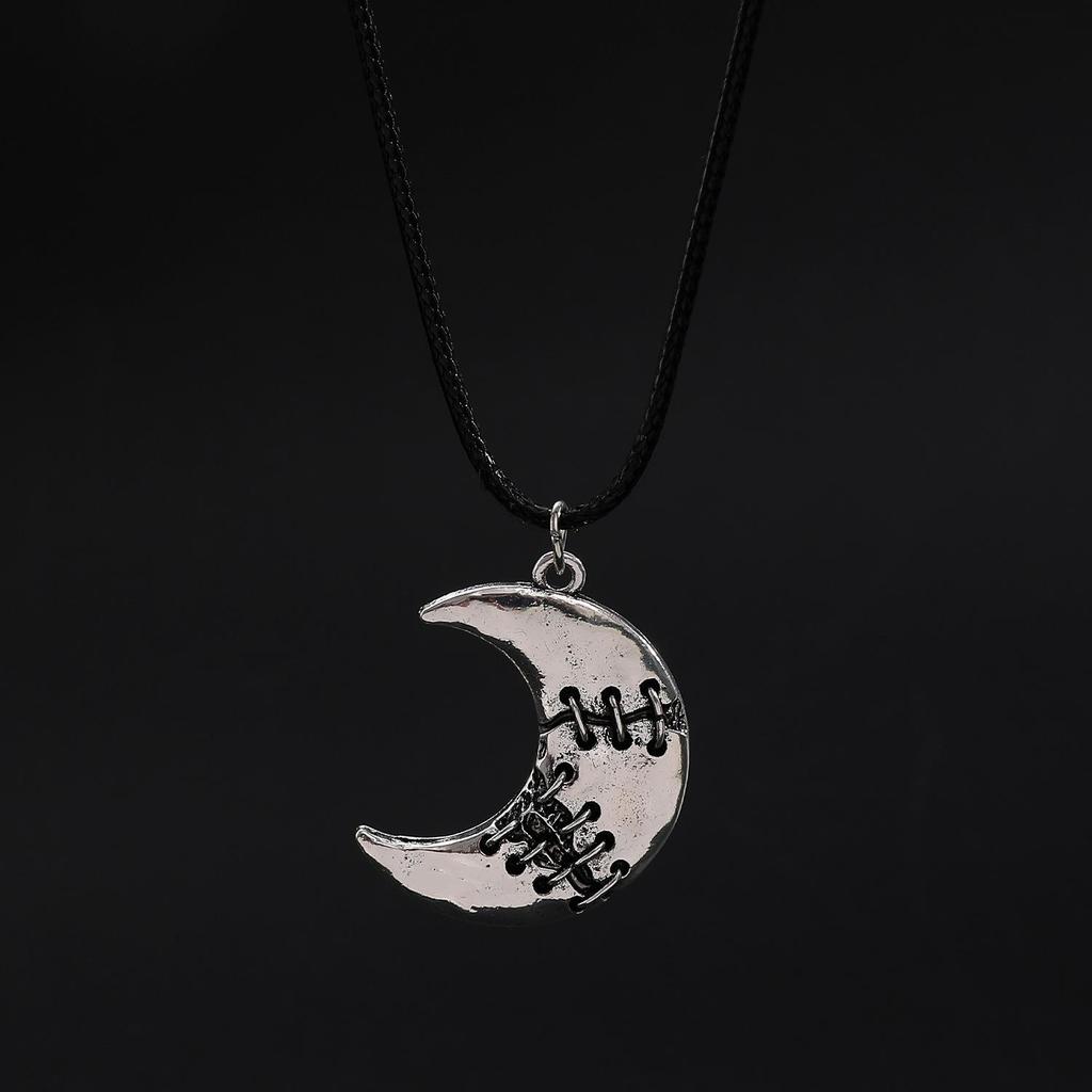 Ретро Готический Хэллоуин Ремонт Изношенного Ожерелья с Подвеской в виде Луны