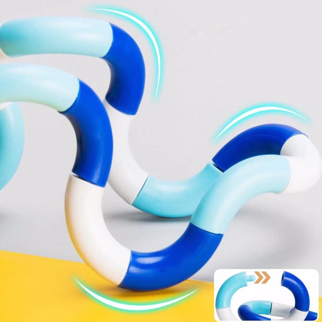 15pc Twisting Loop Wrap Toy, for Autism, Relaxation, Twister Stress Relief Toys Adult Stress Relief Chain Spinner Alternative Gift