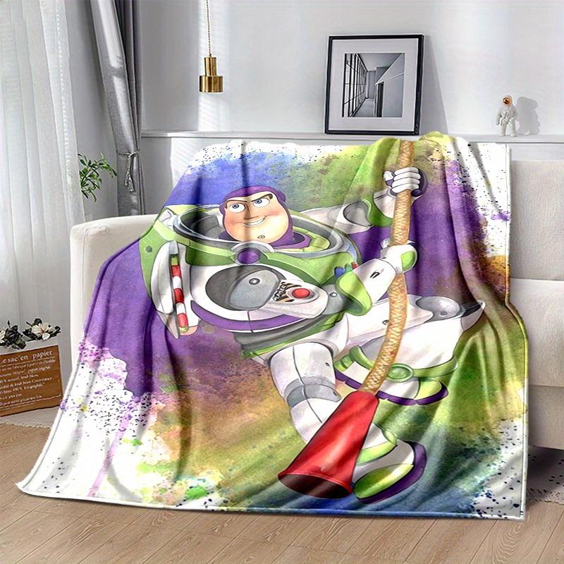 1pc, Buzz Lightyear Inspired Blanket - Seasonal Universal, Home Decor, Throw Blanket, Soft Flannel Throw Blanket - Versatile & Cozy for Bedr