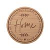 Moments Wooden Round Plaque - Home 30cm
