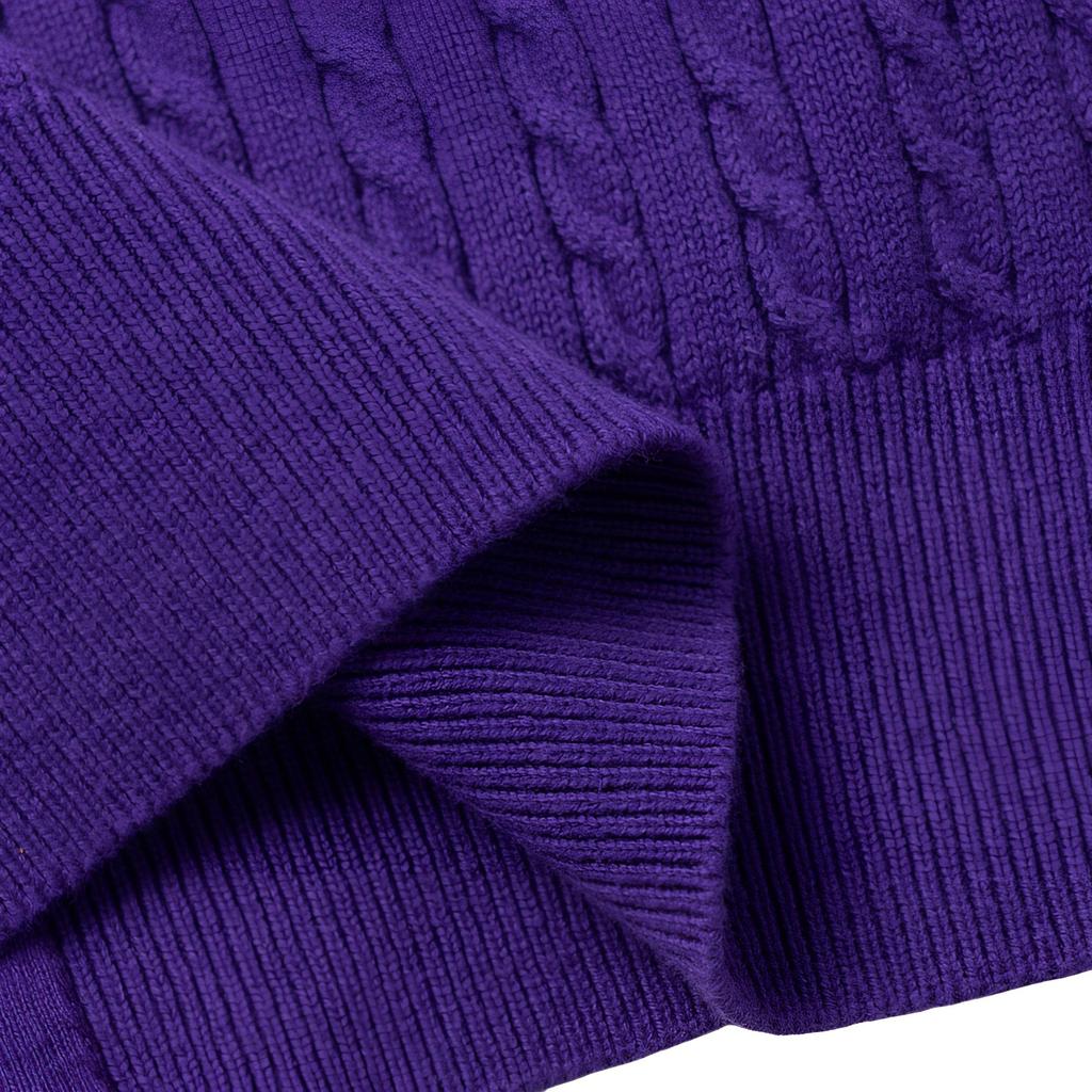 Свитер Polo Ralph Lauren с вышивкой логотипа пони, худи на молнии с длинным рукавом, детские топы, фиолетовый 313916533-007