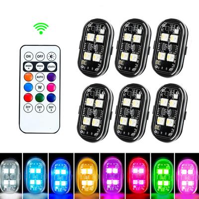 Беспроводные светодиодные стробоскопы RGB для легких самолетов, самолетов, вертолетов, мотоциклов, светодиодные мигалки с USB-зарядкой