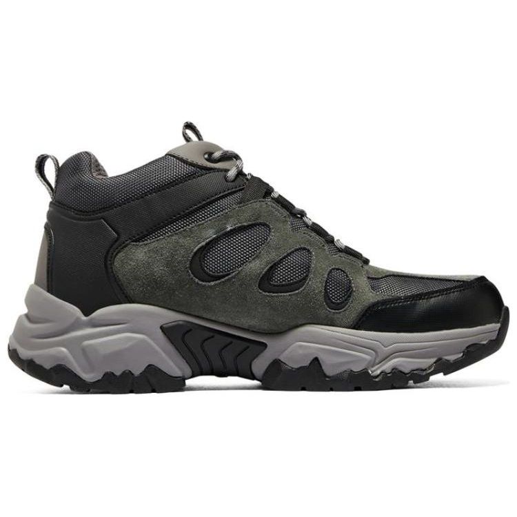 Skechers Terraform Кожаная обувь для походов средней высоты Мужская обувь для походов Угольный 204633-CHAR