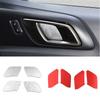 4 Pcs/Set Aluminum Alloy Car Inner Door Bowl Protector Covers Stickers Fit For Ford Ranger 2015- Auto Interior