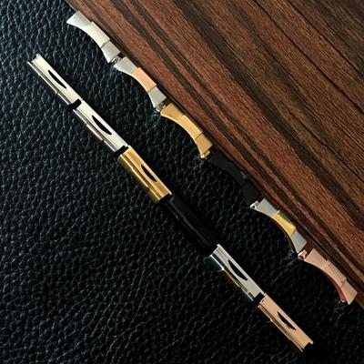 20 мм 21 мм, серебристый, золотой, черный, розовое золото, однотонный изогнутый концевой звено, только для Daytona, ремешок для часов, резиновый кожаный ремешок