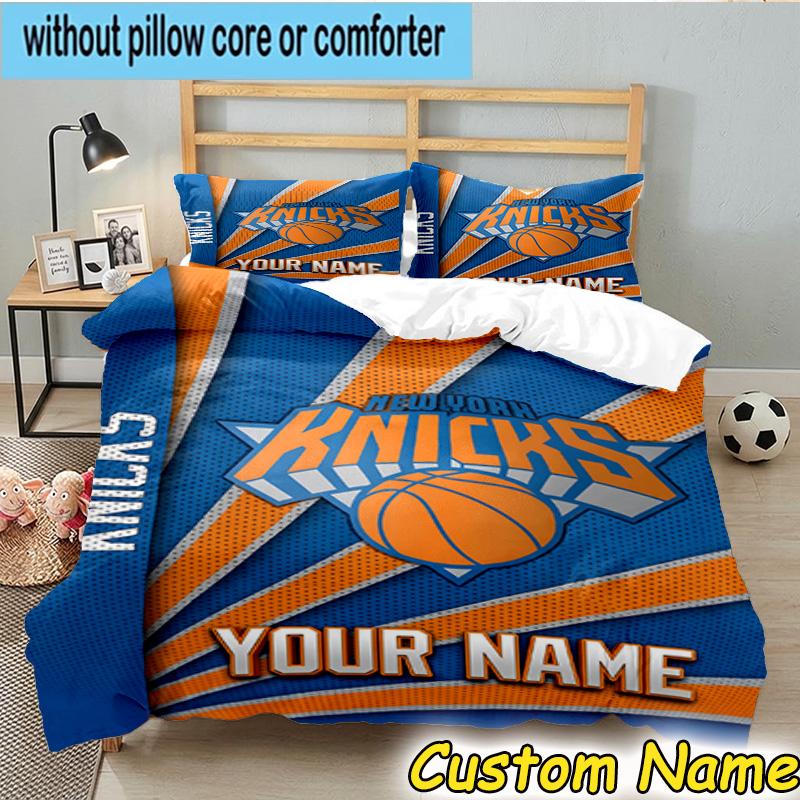 3pcs Custom Name New York Football Bedding Set Includes 1 Duvet Cover & 2 Pillowcases for All Seasons Dormitory Home Decor Christmas gifts
