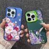 Flower Patterned Anti-drop Phone Case For Samsung S24 S23 A55 A35 Xiaomi Redmi 13C Poco C65 iPhone 15 Huawei Honor Shockproof Protective Bumper Cover
