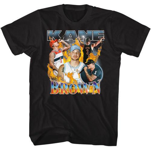 Kane Brown Fire Multi Image Black T-Shirt Unisex T-Shirt