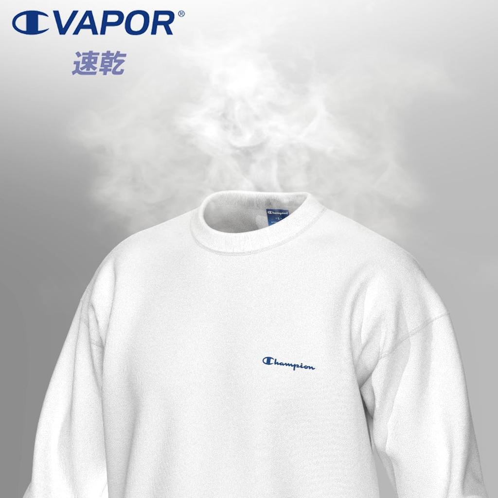 Champion Long Sleeve Fleece Crew Neck Sweatshirt with Embroidered Script Size XL Men's Logo, Black, (C3-YS050Z)