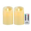 AnnTec LED Candles [Set of 2] LED Candlelights, Candle Style, Warm Light, Dedicated Remote Control, Automatic Off Timer, Flickering Like a Real