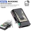 Ultra-Thin RFID Aluminum Alloy Anti-Theft Card Holder Wallet