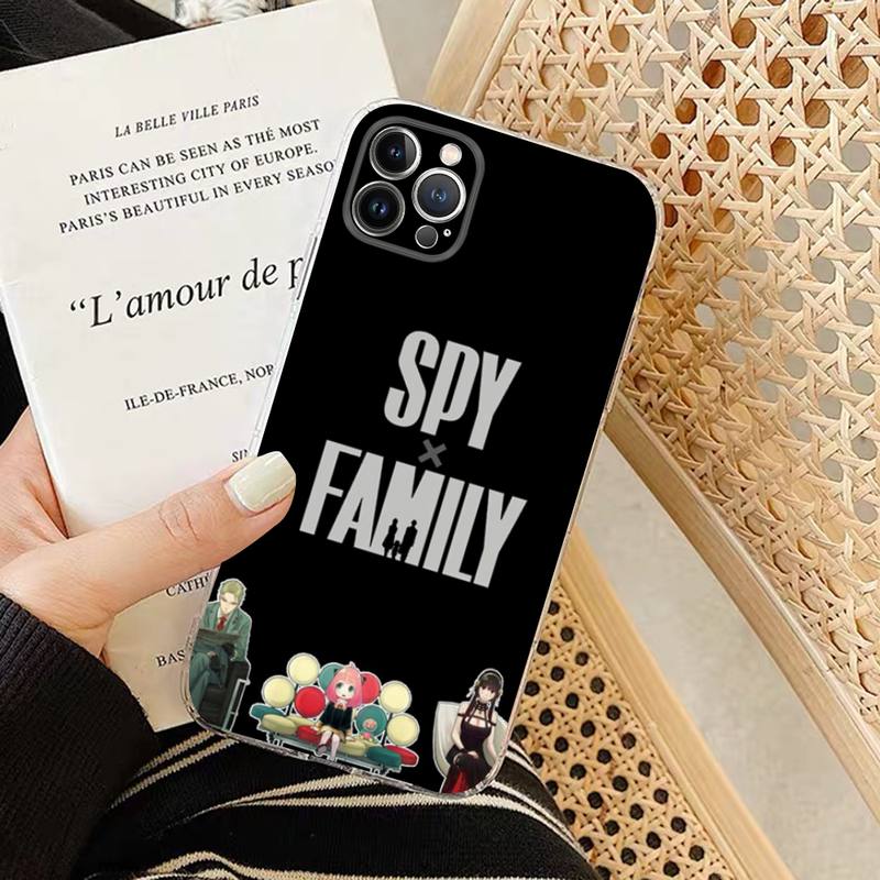 Мягкий силиконовый чехол для телефона SPY×FAMILY для iphone 14 13 12 11 Pro Mini XS MAX 8 7 6 Plus X XS XR