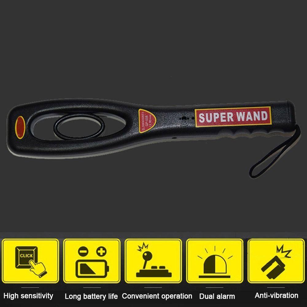 Anti-theft Check Handheld Metal Detector Vibration Alarm Electronic Detector Customs