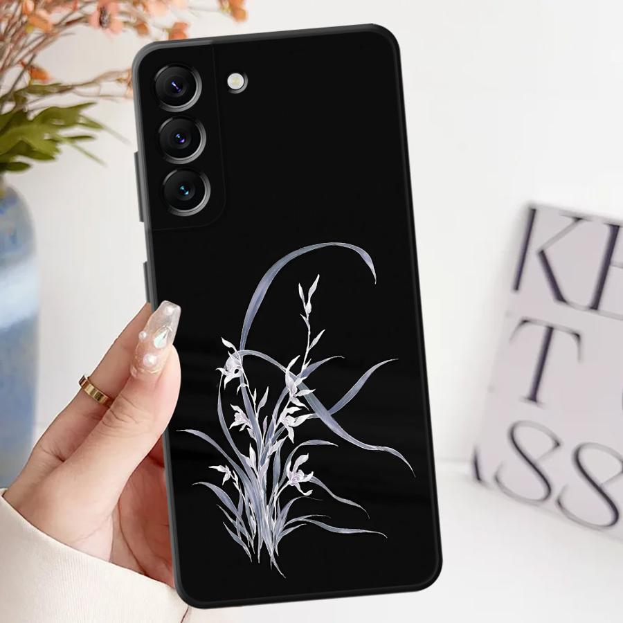 Чехол для телефона Samsung Galaxy A26 A72 A23 A22 A25 A71 A32 A53 A35 A55 A41 A24 A52 A36 A73 A51 с принтом цветов лилии и орхидеи