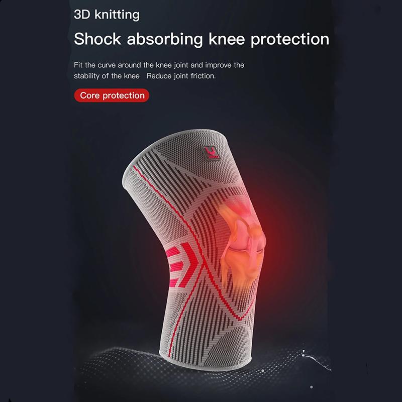 2 шт. Профессиональная поддержка колена Компрессионный рукав для колена Противоскользящие силиконовые наколенники для боли в колене Разрыв мениска