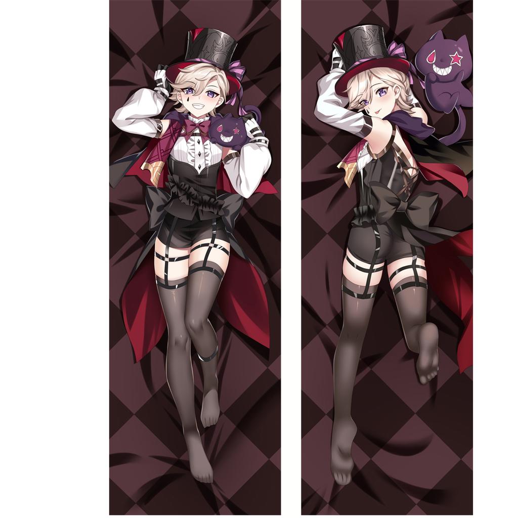 Genshin Lyney косплей длинная наволочка для тела персиковая кожа Genshin ударная обнимающая наволочка длинная наволочка на Рождество