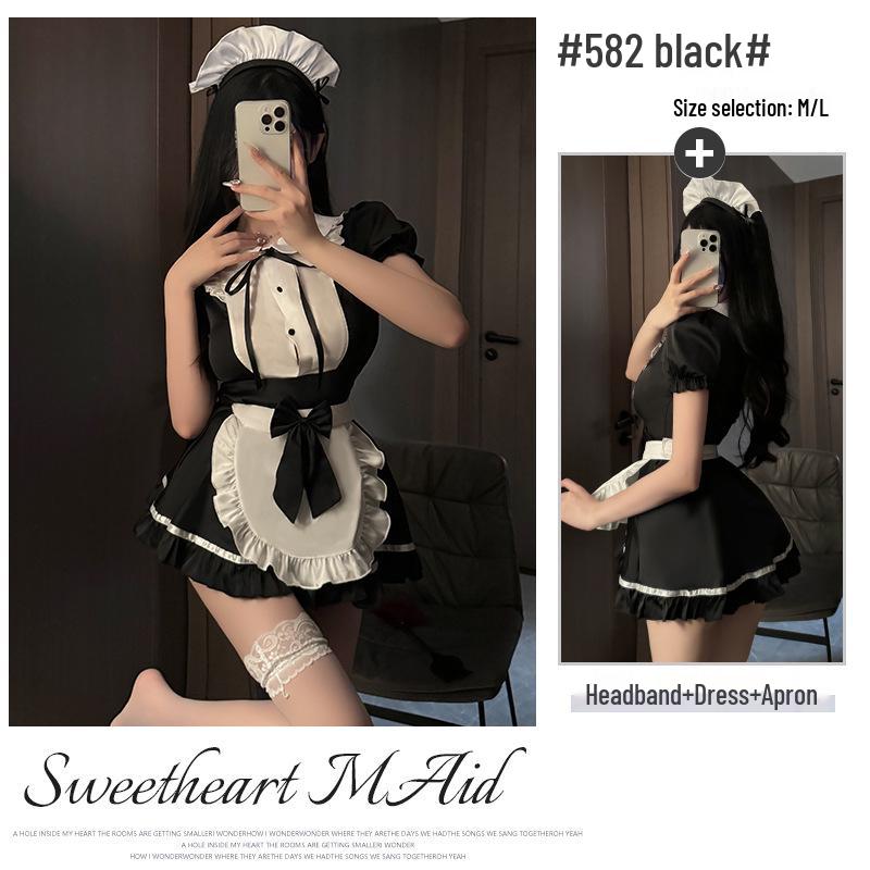 Xianyi Lingerie Косплей горничной чистого желания: Сексуальный быстросъемный костюм на Хэллоуин для маленькой груди