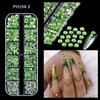 12 Grids/Box Crystal Nail Art Rhinestones Mixed Sizes Flatback Nail Stones Gems Luxury 3D DIY Charms For Nail Art Decorations