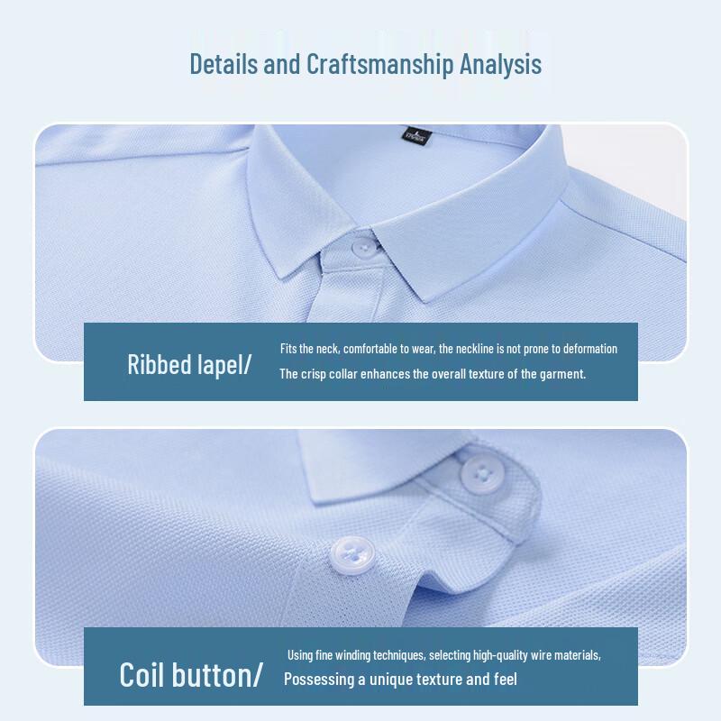 FIRS Men's Long-Staple Cotton Short Sleeve Polo Shirt