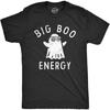 Мужская футболка с надписью Big Boo Energy, смешная, жуткая, для Хэллоуина, простыня с призраком, футболка для парней