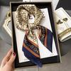 New Silk Scarf Women's Korean-Style High-Grade 70cm Square Scarf Spring and Summer Fashionable Stylish Decorative Scarf Thin Small Square Towel