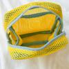 Durable Dopamine Color Storage Bag Candy Color Toiletry Mesh Cosmetic Bag Large Capacity Travel Storage Pouch
