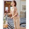 Pasite New Chinese Style Summer T-Shirt & Cropped Pants Set