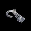 200pcs/lot Plastic Display Hooks Shirt Dress Underwear Sock Gloves Clip Hanger Bag Package Header Hook Clothes Hangers