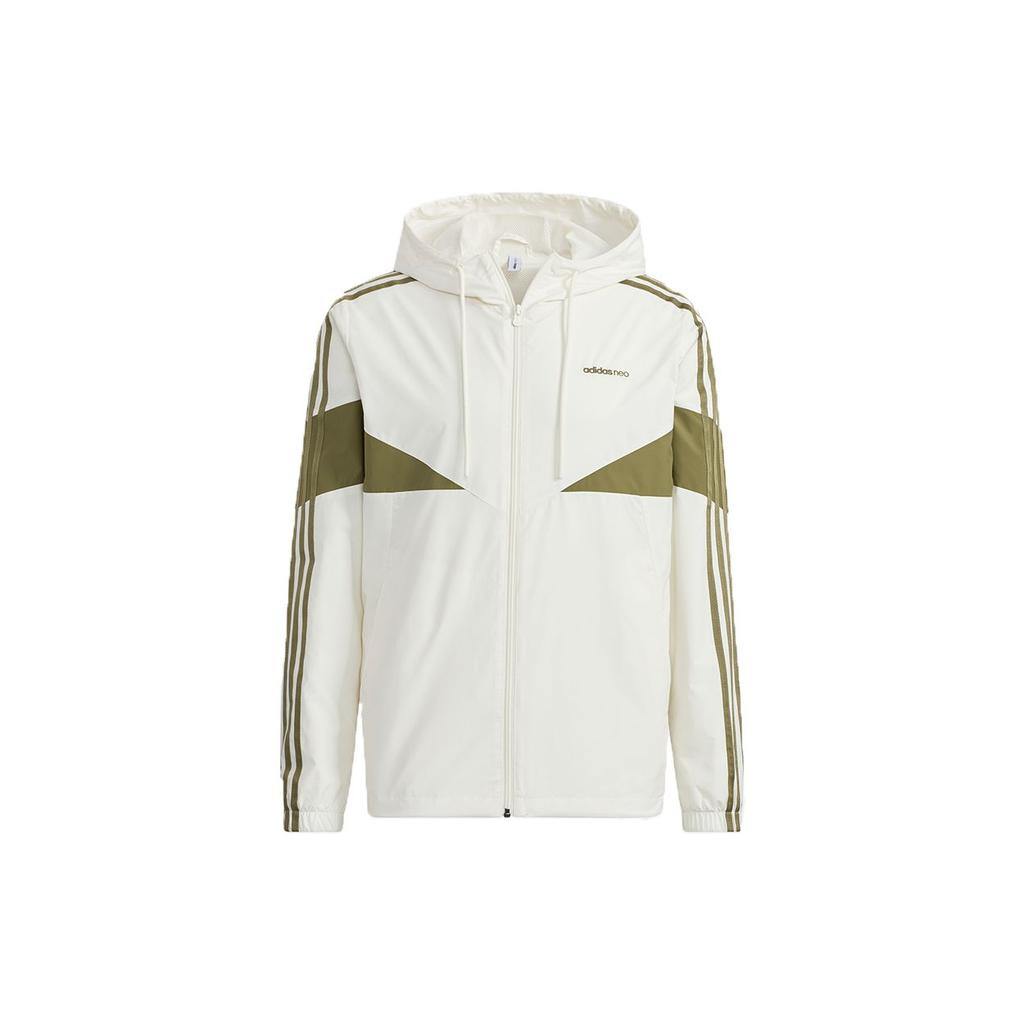 adidas Neo Icons 3-полосная куртка с капюшоном и цветными блоками Мужская куртка белая H14231