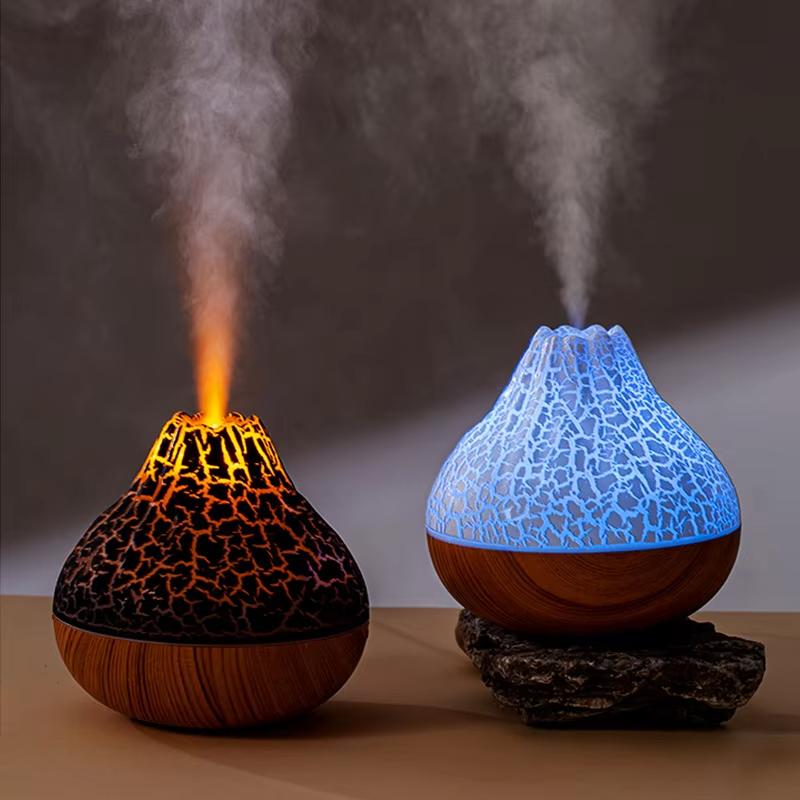 Увлажнитель воздуха 300 мл Volcano Desktop Electric USB Humidificadore Water Mist Diffuser Purifier Freshener With 7 Colors Night