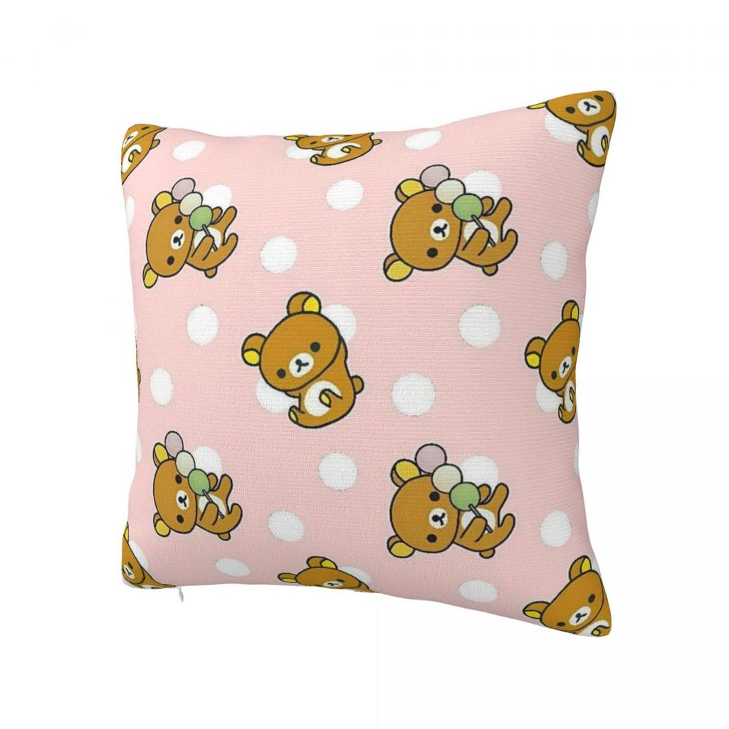 Rilakkumas Cartoon (2) Pillow Cover Fashion Pillow Case For Sofa Home Decoration Cushion Cover Square Design Pillowcases Gift