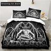 Бафомет Сатана Демон Зло Рождество Навидад Постельное белье Комплект для мальчиков и девочек Твин Queen Полный размер Пододеяльник Наволочка Кровать для взрослых