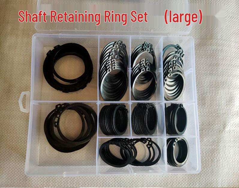 Snap Ring Assortment Kit: Shaft, Hole, Internal & External C-Clip Set