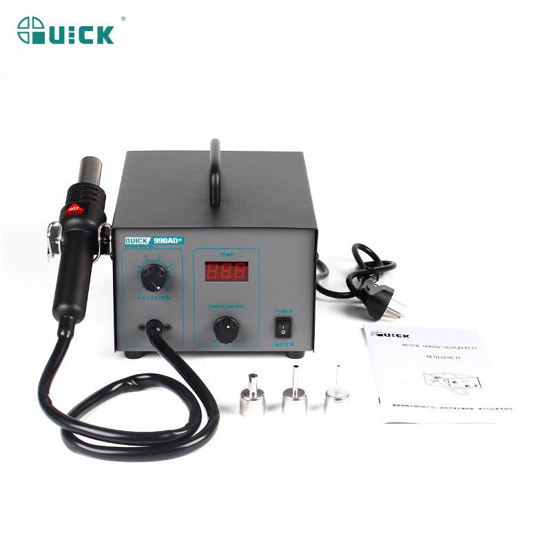Цифровой термофен Quick 990AD+ Паяльная станция для ремонта материнских плат мобильных телефонов