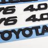 3D Черный Матовый Набор Наклеек-Эмблем с Буквами Toyota Hilux V6 4.0 для Задней Крышки Багажника Toyota Hilux 2004-2020 Внешняя Замена