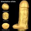 MoDi Большой фаллоимитатор, секс-игрушки для женщин, мягкий силиконовый золотой фаллоимитатор, реалистичный пенис для анального оргазма, секс-игрушка для взрослых