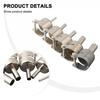 5pcs Stainless Steel Nozzles for 850 852D 898 Hot Air Welding Soldering Station Compatible with 906 968 850 and Others