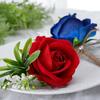 4PCS Boutonniere for Men Corsage and Boutonniere Set Corsage Wristlet for Prom Decor Wedding Flowers Accessories Party Suit Decoration