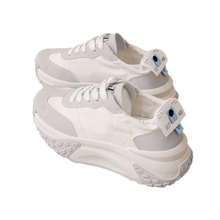 Маленький человек увеличивает рост, туфли для папы на платформе, женская обувь 2025 года, весна, новая мягкая подошва, дышащая тканевая поверхность, повседневная спортивная обувь