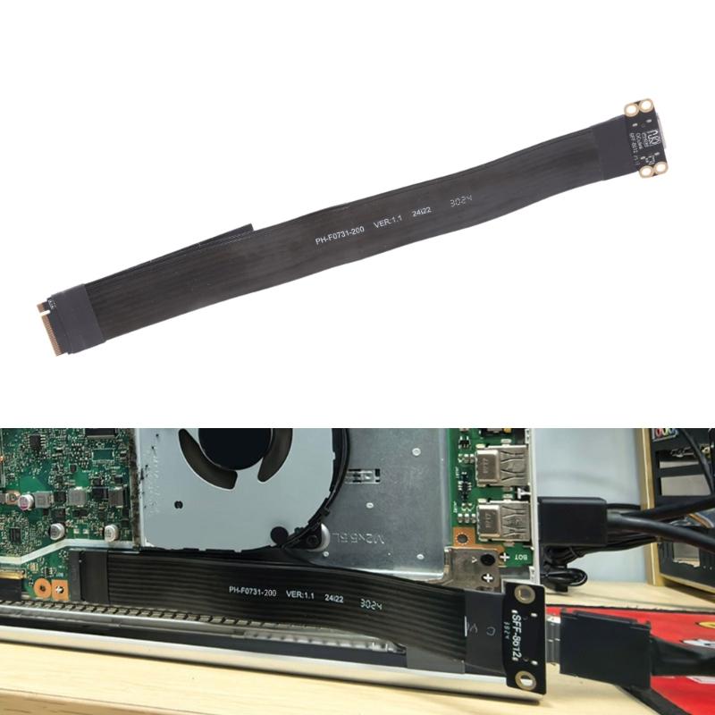 Кабель 20 см M.2 NVMe M Key к Oculink SFF-8611 SFF-8612 для подключения NVMe U.2 SSD и видеокарты
